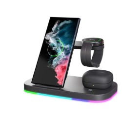 Vertical Wireless Charger Wireless Dock 3in1 Mobile Phone Headphone Charging Stand