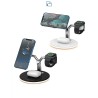 3 In 1 Magnetic Wireless Charger Stand Watch 15W Fast Charging Dock Station For Earbuds Pro