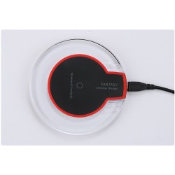 New Wireless Charging Dock Charger Crystal Round Charging Pad With Receiver For A-pple For Sanxing