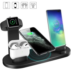 Wireless Charger 4 In 1 Charging Station For AppleIWatch Series 8 7 I-Phone 15 14 13 12 Pro Airpods Pro 3 2 Charging Stand Dock
