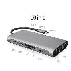 USB Type C to HDMI Ten in one expansion dock usb dock