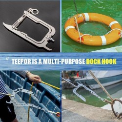 Thread Long Distance Dock Telescopic Hook Stop Ship