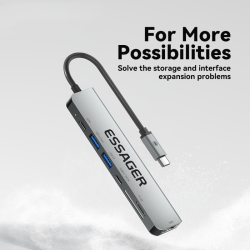 Multifunctional 7-in-1 Expansion Dock Cable Seperater