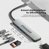 Multifunctional 7-in-1 Expansion Dock Cable Seperater