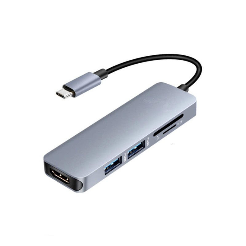 Stylish 5-in-1 Notebook Extension Dock Card Reader