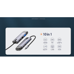 Expansion Dock Ten-in-one Adapter Network Cable Adapter