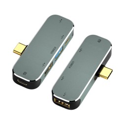 Type-c Multi-function Converter Expansion Dock 5 In 1