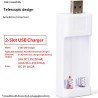 2-seat  3-seat  4-seat USB Battery Charging Dock