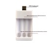 2-seat  3-seat  4-seat USB Battery Charging Dock