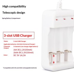 2-seat  3-seat  4-seat USB Battery Charging Dock