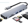 Multi Function Dock 4k Hd Usb Notebook 6 In 1