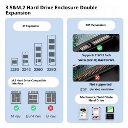 Hard Disk Box Docking Station Mechanical Solid State USB32 Expansion Dock