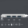 Docking Station Computer Hub Extender Splitter I Car Multi-Interface Expansion Dock