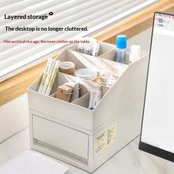 Desk Stationery And Cosmetics Storage Organizer Box