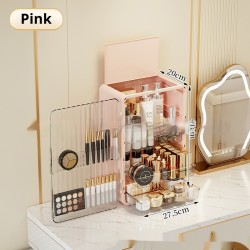 Light-luxury, High-capacity Skincare Organizer For The Desk