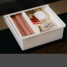 Under Desk Invisible Transparent Drawer Storage Box Desktop Stationery Organizer