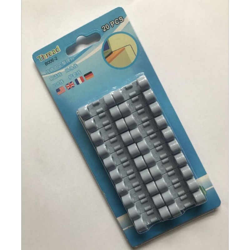 Wire Storage Cable Organizer Office Desk Finishing Line Fixing Clip Self-adhesive Nail-free Wall Sticker
