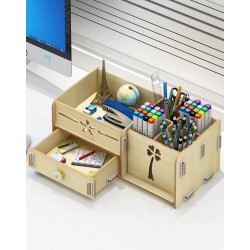 Creative Pen Box Fashion Desktop Ornaments Learning Blogger Nordic Penholder Office Pen Barrel Cute Female Desk Organizer