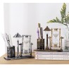 Multi-Ourpose Night Light Pen Holders Ornaments Retro Sandglass Pen Holder Case Office Home Desk Stationery Organizer Decoration