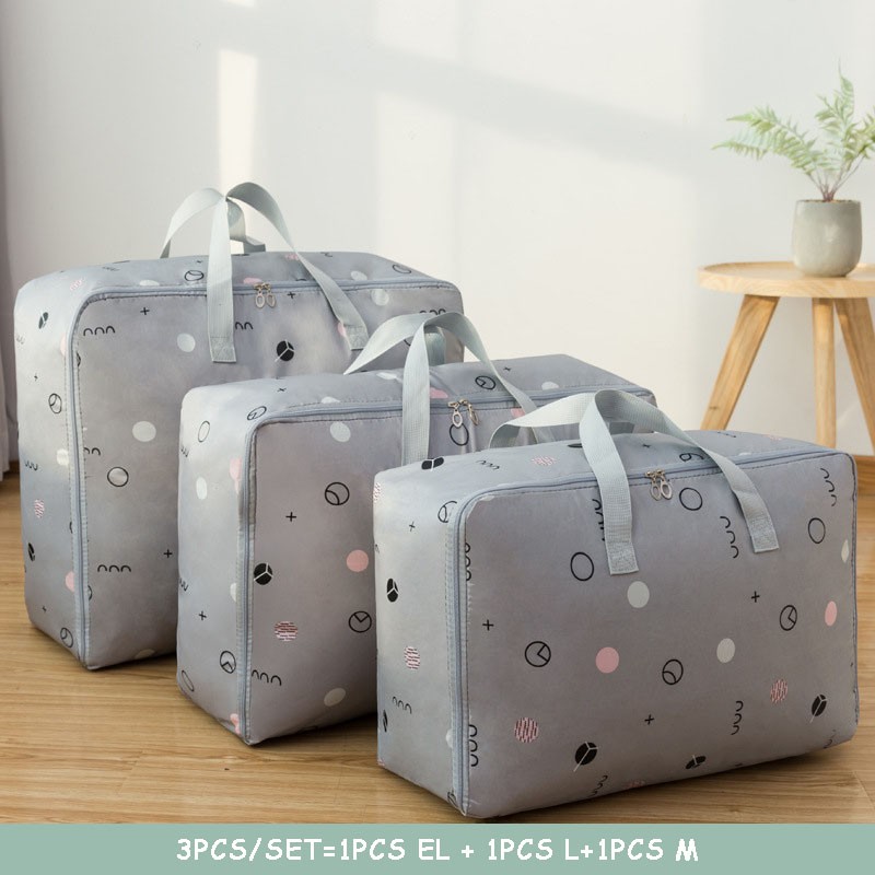 New Waterproof Portable Clothes Storage Bag Organizer Folding Closet Organizer For Pillow Quilt Blanket Quilt Bag Organizer