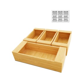 Kitchen Storage Drawer Organizer Box Food Sandwich Wrapper Organizer
