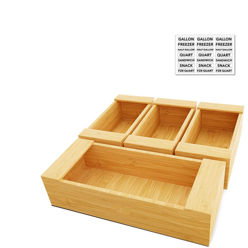 Kitchen Storage Drawer Organizer Box Food Sandwich Wrapper Organizer