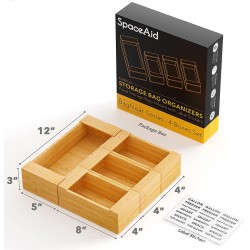 Kitchen Storage Drawer Organizer Box Food Sandwich Wrapper Organizer