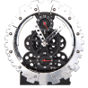 Guoshuang Gear Metal Skeleton Ringing Gear Clock