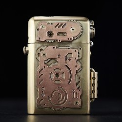 581 Double-layer Linkage Gear Shuttle Gear Kerosene Lighter