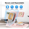3 In 1 Magnetic Wireless Charger Stand 15W Fast Charging Dock Station Multiple Devices