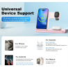 3 In 1 Magnetic Wireless Charger Stand 15W Fast Charging Dock Station Multiple Devices