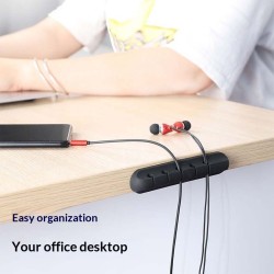 Cable Organizer Silicone Desk Cable Holder