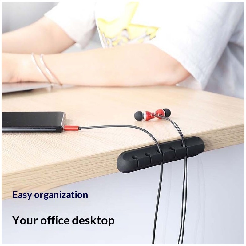 Cable Organizer Silicone Desk Cable Holder