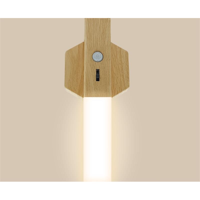 Smart Home Wooden Small Night Lamp Lamp LED Induction