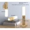 Smart Home Wooden Small Night Lamp Lamp LED Induction