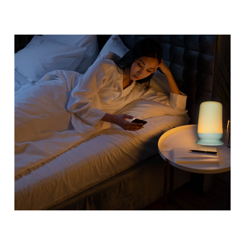 Smart Desk Lamp Dimmable RGB Atmosphere Bedroom Bedside Lamp LED