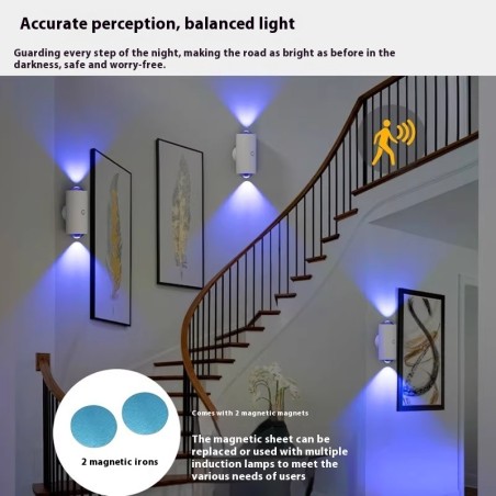 RGB Infrared Sensor Lamp Smart Rechargeable