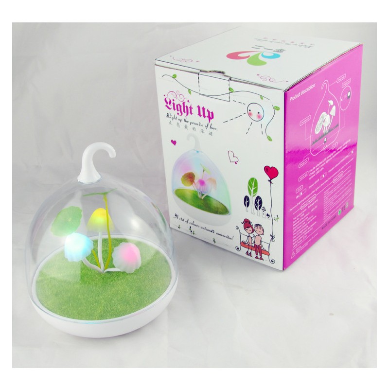 Smart touch table lamp cartoon charming colorful mushroom lamp bedroom warm atmosphere lamp