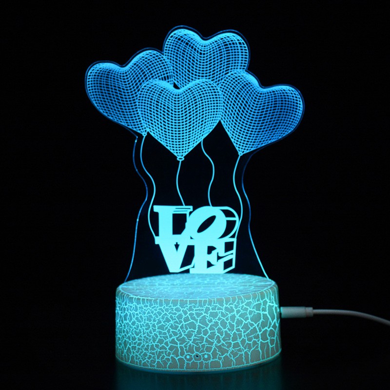 Creative Smart Colorful Touch Crack Table Lamp