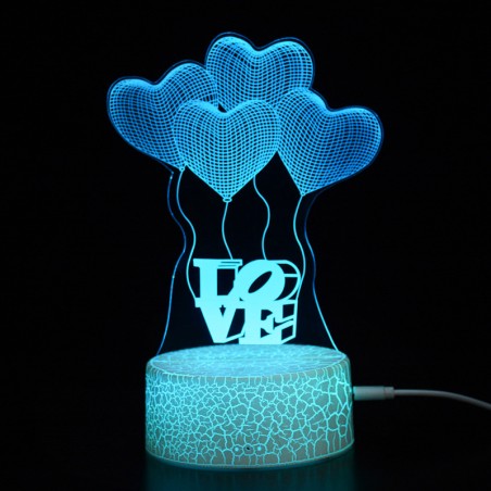 Creative Smart Colorful Touch Crack Table Lamp