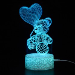 Creative Smart Colorful Touch Crack Table Lamp
