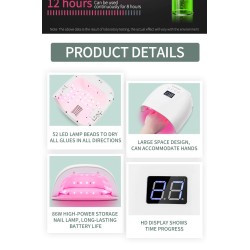 Portable Smart Induction Nail Art Phototherapy Lamp