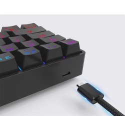Wireless Bluetooth Keyboard Colorful PBT Keycaps Mechanical Keyboard