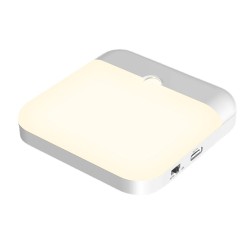 Square Smart Two-color USB Charging Induction Lamp