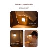 Square Smart Two-color USB Charging Induction Lamp