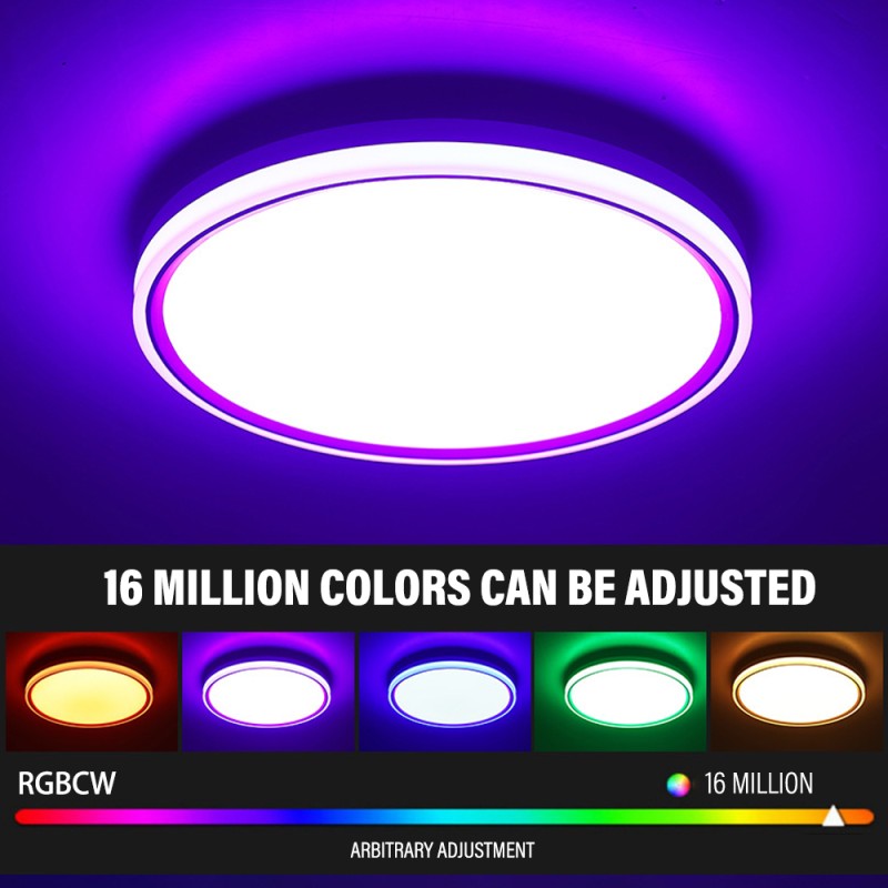 Smart Ceiling Lamp Round Peripheral Luminous Model WIFI