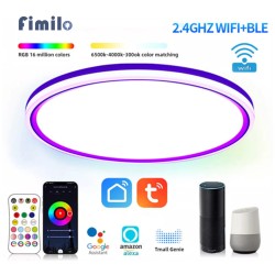 Smart Ceiling Lamp Round Peripheral Luminous Model WIFI