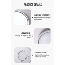 Smart Ceiling Lamp Round Peripheral Luminous Model WIFI