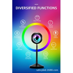 Graffiti Smart Sunset Light Voice Control Projection Lamp