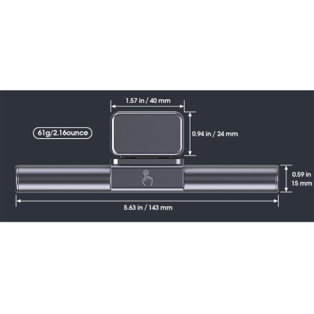 LED Smart Three-color Touch Dimming Table Lamp Display